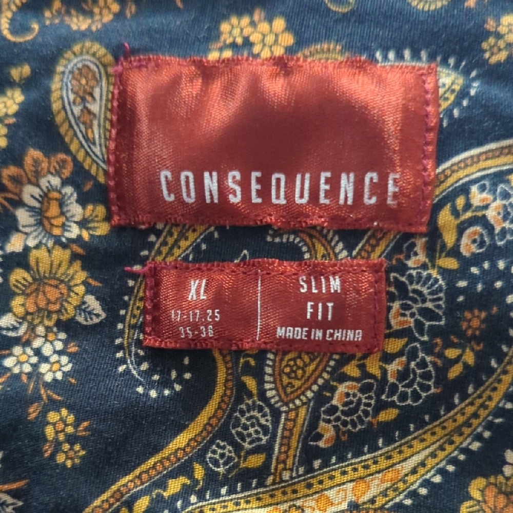 Consequence Paisley Shirt XL
